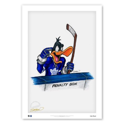 Toronto Maple Leafs 14 x 20 Daffy Duck Limited Edition Fine Art Print
