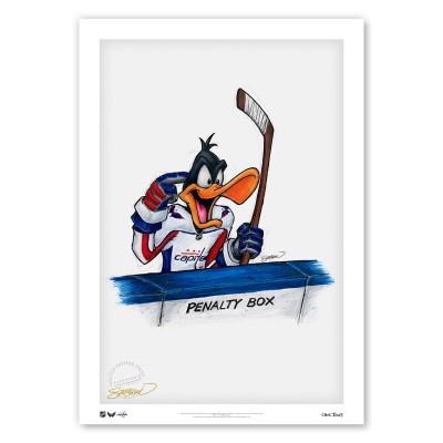 Washington Capitals 24 x 36 Daffy Duck Limited Edition Fine Art Print