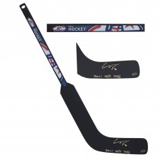 Autographed USA Hockey Spencer Knight Fanatics Authentic Mini Composite Goalie Stick with 2021 WJC GOLD Inscription - Limited Edition of 30