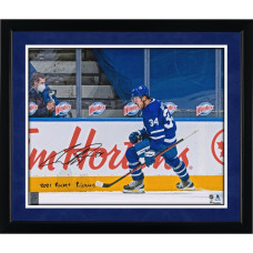 Фото с автографом Auston Matthews Toronto Maple Leafs Fanatics Authentic 16" x 20" Goal Celebration with "2021 Rocket Richard" Inscription Фото с автографом Auston Matthews Toronto Maple Leafs Fanatics Authentic 16" x 20" Goal Celebration with "2021 Rocket Richard" Inscription