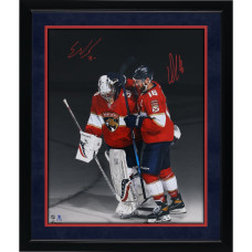 Фото с автографом Aleksander Barkov & Spencer Knight Florida Panthers Fanatics Authentic 16" x 20" Spotlight