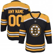 Именная игровая джерси Youth Boston Bruins Black Home Replica Custom