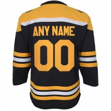 Именная игровая джерси Youth Boston Bruins Black Home Replica Custom