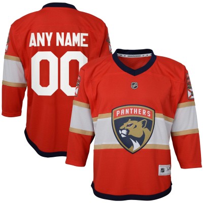Именная игровая джерси Youth Florida Panthers Red Home Replica Custom