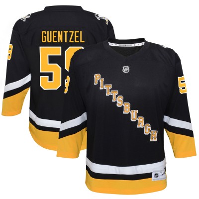 Игровая джерси Jake Guentzel Pittsburgh Penguins Youth 2021/22 Alternate Replica Player - Black
