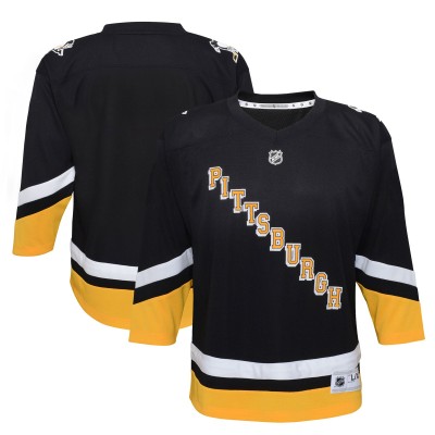 Preschool Pittsburgh Penguins Outerstuff Black 2021/22 Alternate Replica Jersey