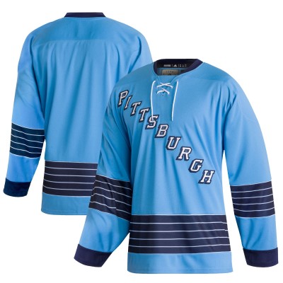Игровая джерси Pittsburgh Penguins adidas Team Classics Authentic Blank - Light Blue