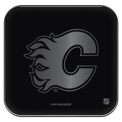 Calgary Flames Fast Charging Glass Wireless Charge Pad