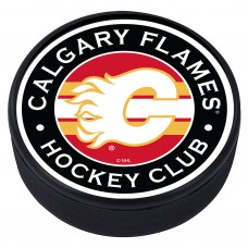 Шайба Calgary Flames Striped Hockey