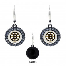 Boston Bruins Hockey Puck Earrings