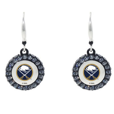 Сережки - шайбы Buffalo Sabres