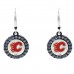 Сережки - шайбы Calgary Flames
