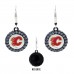 Сережки - шайбы Calgary Flames