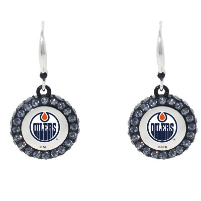 Сережки - шайбы Edmonton Oilers