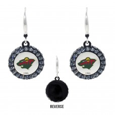 Сережки - шайбы Minnesota Wild