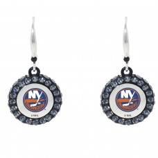 Сережки - шайбы New York Islanders