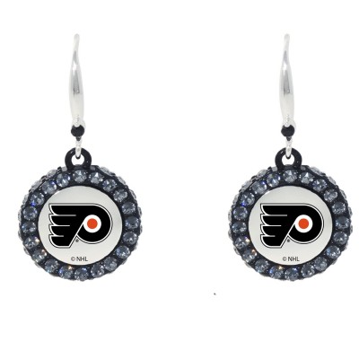 Сережки - шайбы Philadelphia Flyers