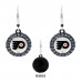 Сережки - шайбы Philadelphia Flyers