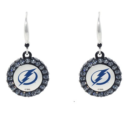 Сережки - шайбы Tampa Bay Lightning