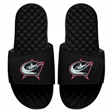 Columbus Blue Jackets ISlide Black Ice Clipping Mask Slide Sandals