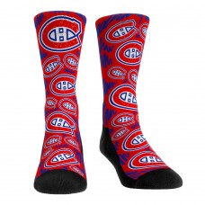 Montreal Canadiens Rock Em Socks Womens Logo Sketch Crew Socks