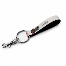 Detroit Red Wings Personalized Leather Loop Keychain