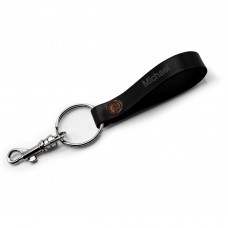 Los Angeles Kings Personalized Leather Loop Keychain