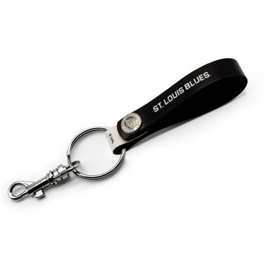 St. Louis Blues Personalized Leather Loop Keychain