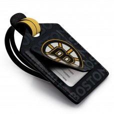 Boston Bruins Personalized Leather Luggage Tag