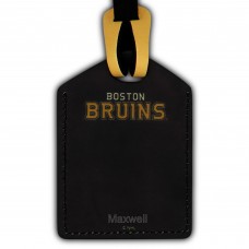 Boston Bruins Personalized Leather Luggage Tag