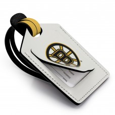 Boston Bruins Personalized Leather Luggage Tag