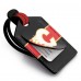 Calgary Flames Personalized Leather Luggage Tag