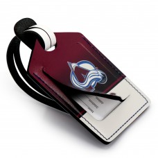 Colorado Avalanche Personalized Leather Luggage Tag