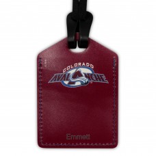 Colorado Avalanche Personalized Leather Luggage Tag