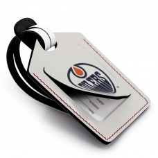 Edmonton Oilers Personalized Leather Luggage Tag