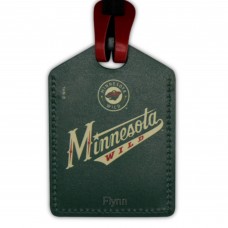 Minnesota Wild Personalized Leather Luggage Tag