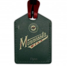 Minnesota Wild Personalized Leather Luggage Tag