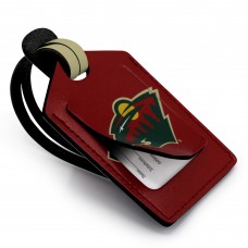 Minnesota Wild Personalized Leather Luggage Tag