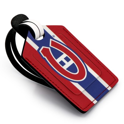 Montreal Canadiens Personalized Leather Luggage Tag