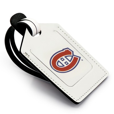 Montreal Canadiens Personalized Leather Luggage Tag