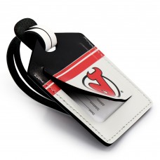 New Jersey Devils Personalized Leather Luggage Tag
