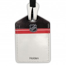 New Jersey Devils Personalized Leather Luggage Tag