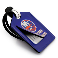 New York Islanders Personalized Leather Luggage Tag