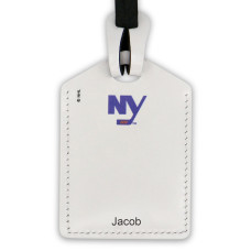New York Islanders Personalized Leather Luggage Tag