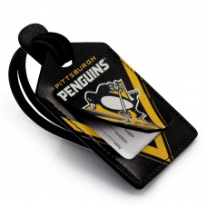 Pittsburgh Penguins Personalized Leather Luggage Tag