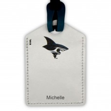 San Jose Sharks Personalized Leather Luggage Tag