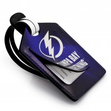 Tampa Bay Lightning Personalized Leather Luggage Tag
