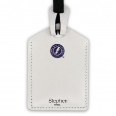 Tampa Bay Lightning Personalized Leather Luggage Tag