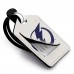 Tampa Bay Lightning Personalized Leather Luggage Tag