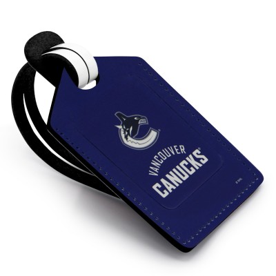 Vancouver Canucks Personalized Leather Luggage Tag